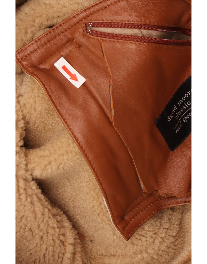 David Moore Herre Shearling Jacket EU 50 Large Brown Shearling