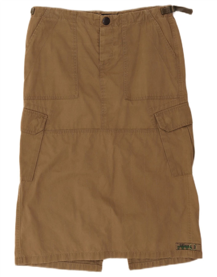 Gas Dame Cargo Nederdel Medium W30 Khaki