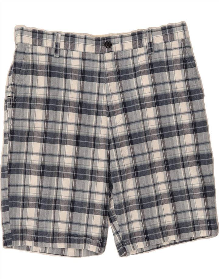 DOCKERS Mens Chino Shorts W32 Medium  Blue Check Cotton Vintage Dockers and Second-Hand Dockers from Messina Hembry 