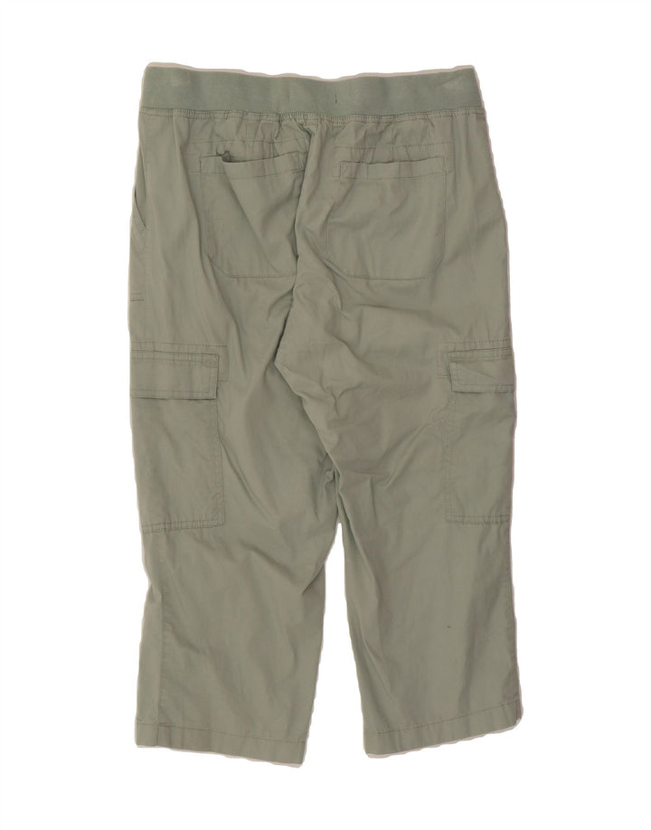CHAPS Womens Capri Cargo Trousers UK 14 Medium W32 L21 Green Cotton Vintage Chaps and Second-Hand Chaps from Messina Hembry 