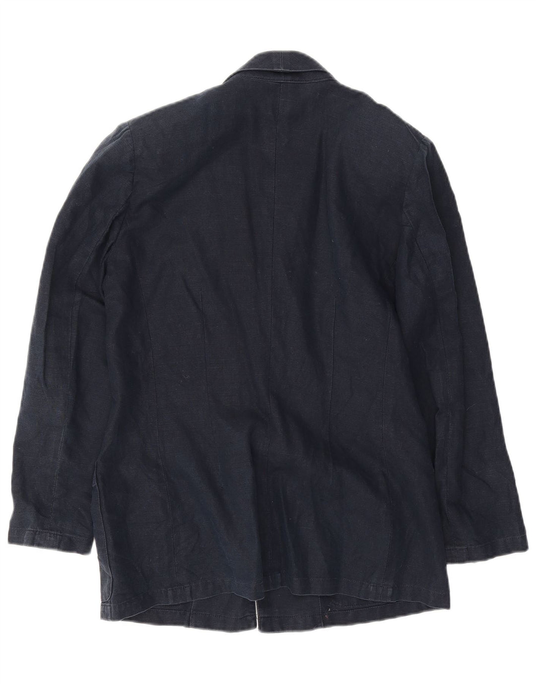 Luisa Spagnoli Dame 1 Knap Blazer Jakke UK 10 Small Navy Blue