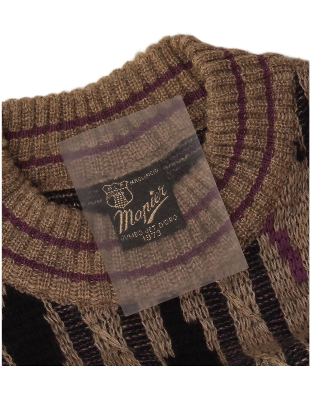 MAPIER Herre rund hals trøje stor grå stribet