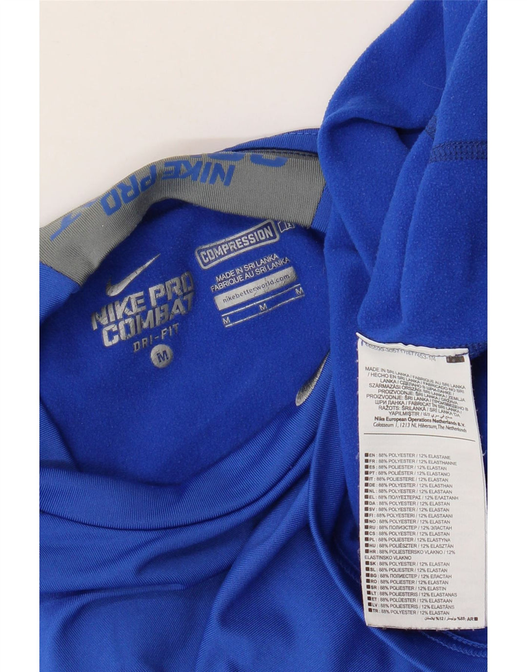 Nike Herre Dri Fit Top Langærmet Medium Blue Polyester