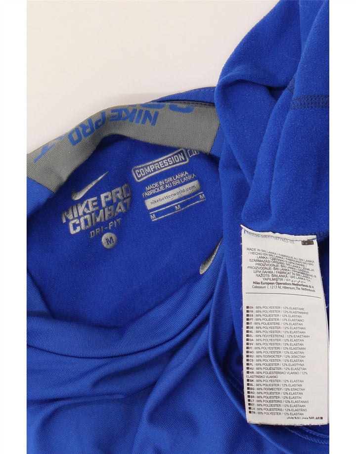 Nike Herre Dri Fit Top Langærmet Medium Blue Polyester