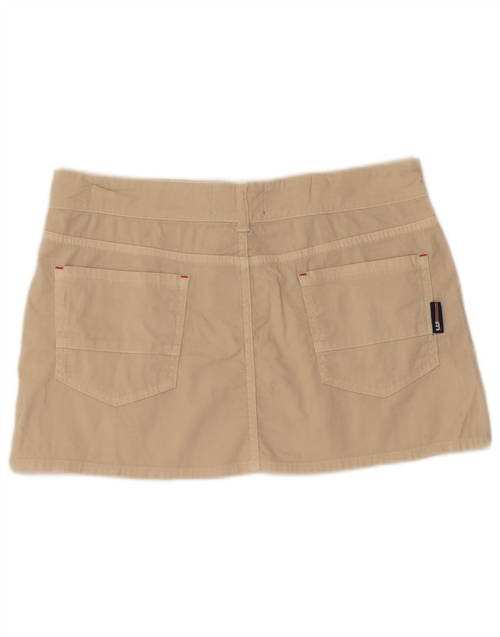 Mistral Dame Mini Nederdel IT 40 Small W32 Beige Bomuld