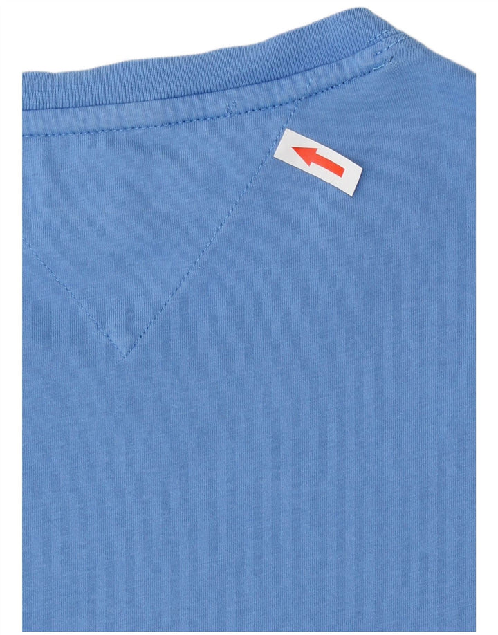 Tommy Hilfiger Herre T-Shirt Top Medium Blå Bomuld