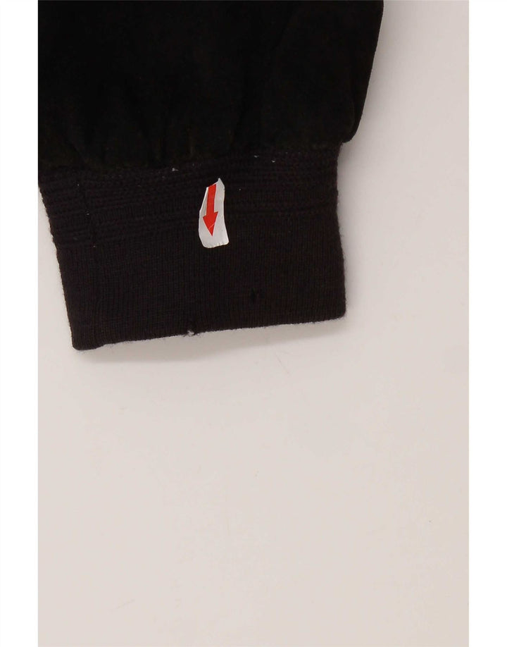 Vintage herre ruskind bomberjakke IT 48 medium sort læder