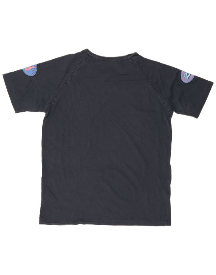 DIESEL Herre grafisk T-shirt top XL marineblå