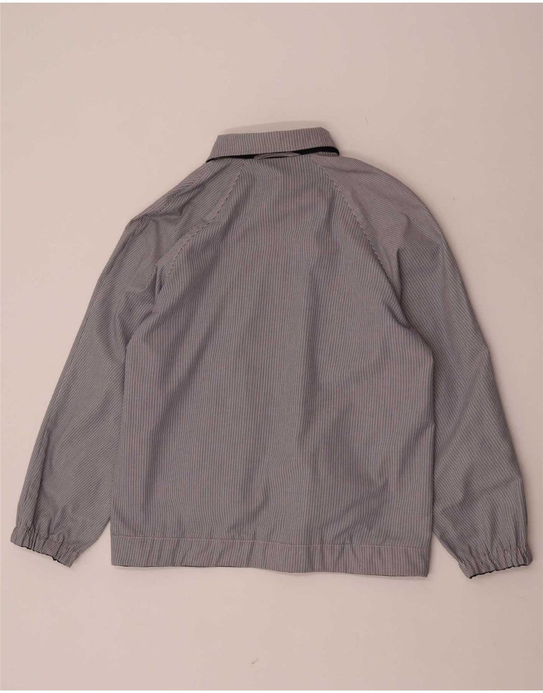 Vintage vendbar bomberjakke til kvinder EU 38 Medium marineblå polyester