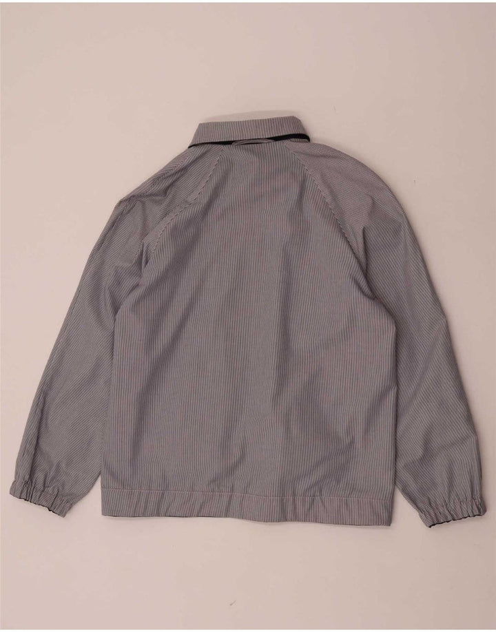 Vintage vendbar bomberjakke til kvinder EU 38 Medium marineblå polyester