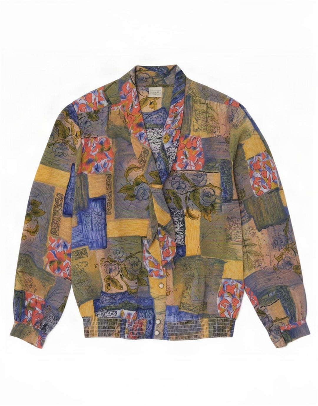 Cavallaro Dame Canda Shirt Bluse EU 44 XL Flerfarvet Patchwork