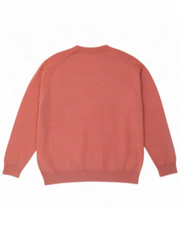 Lacoste Herre V-hals sweater Størrelse 4 Medium Pink Uld
