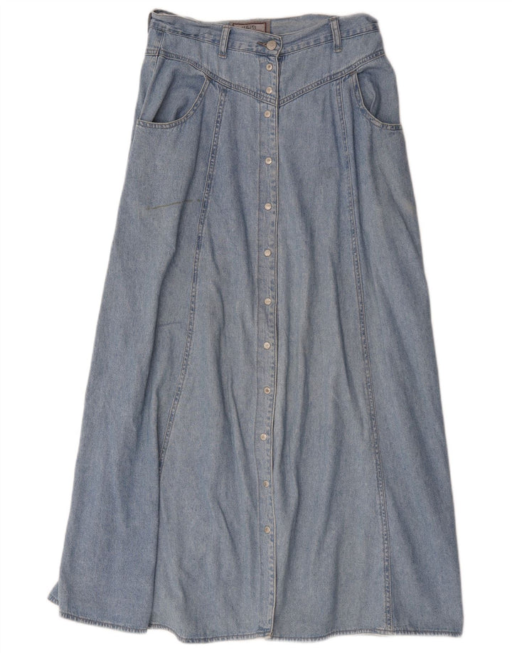 Jeps Dame Maxi Denim Nederdel EU 40 Medium W30 Blå