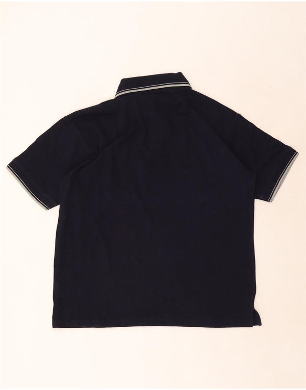 Kappa herre poloshirt stor marineblå stribet bomuld