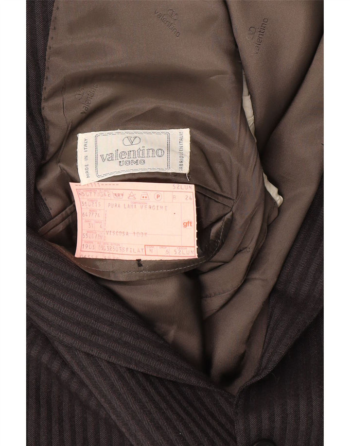 Valentino Herre Longline 2-knaps blazerjakke IT 52 XL Grå nålestribe