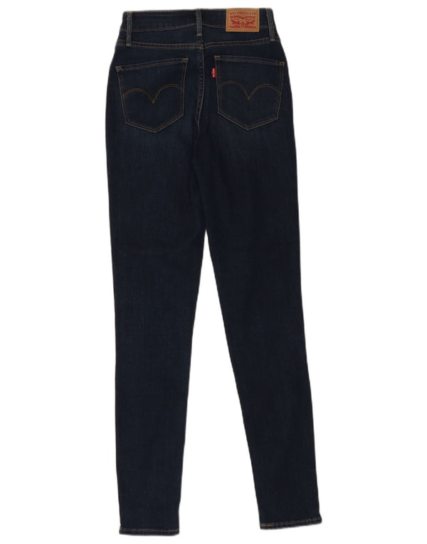Levi's Dame 721 Skinny Jeans W25 L30 Navy Blue Bomuld