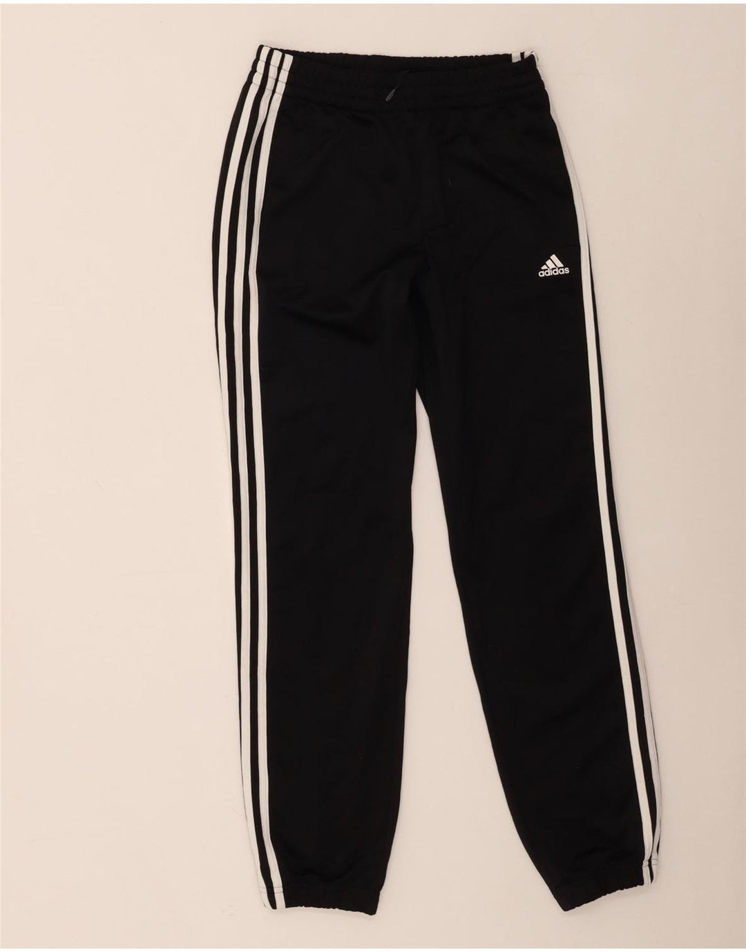 Adidas Drenge Træningsdragt Bukser Joggers 12-13 År Sort Polyester