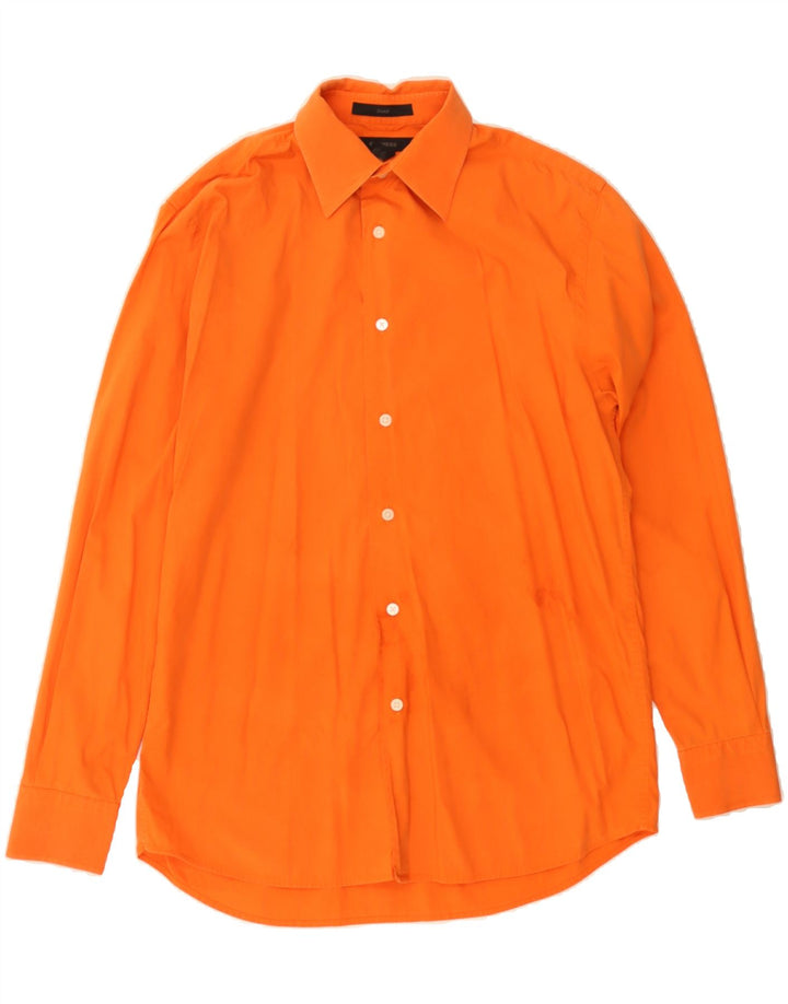 EXPRESS Mens Shirt Medium Orange Cotton Vintage Express and Second-Hand Express from Messina Hembry 