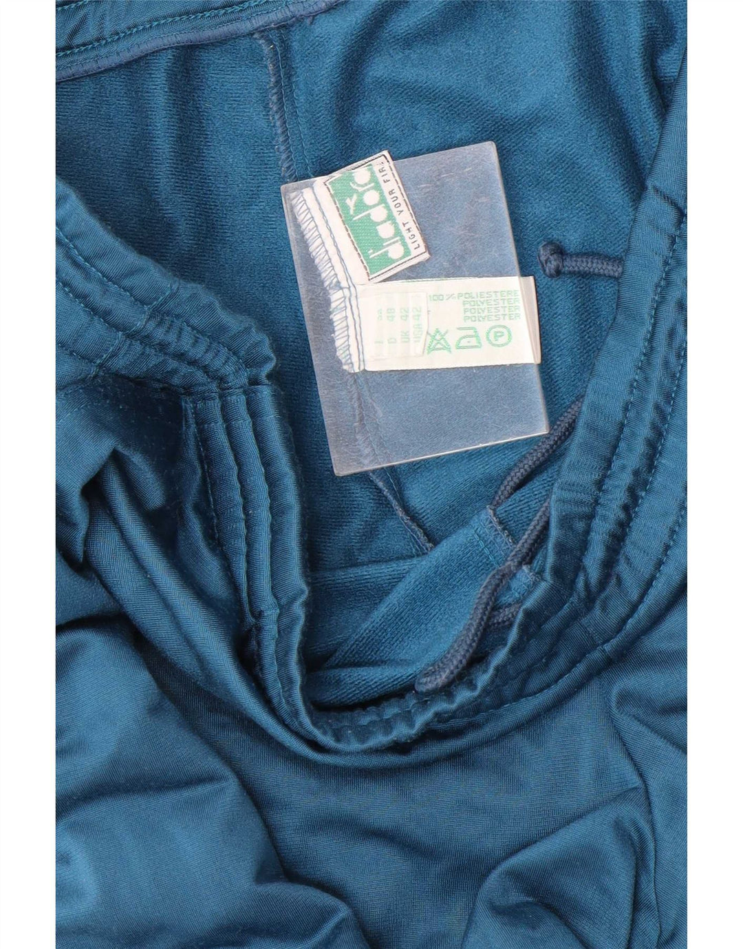 Diadora Herre grafisk hel træningsdragt UK 42 Large Blue Colourblock Polyester