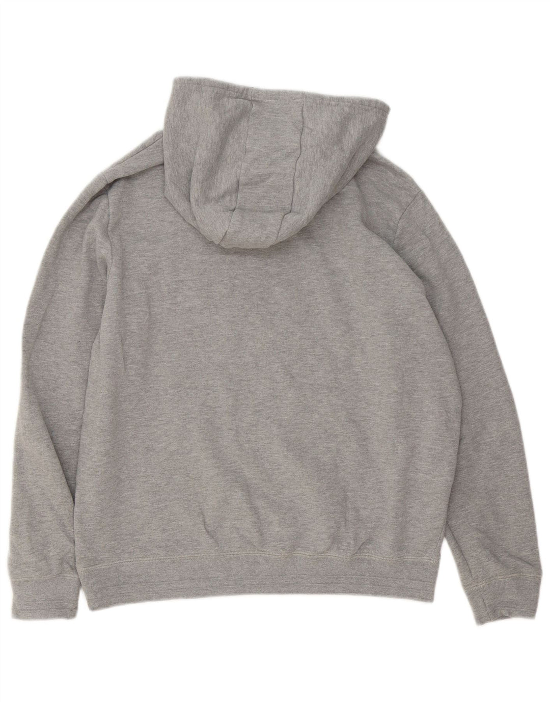 Penguin Herre Grafisk Hoodie Jumper Stor Grå Bomuld