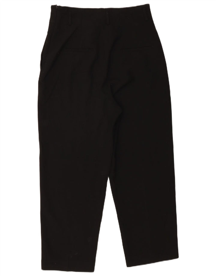 Zara koniske chinosbukser til kvinder store W30 L26 sort polyester