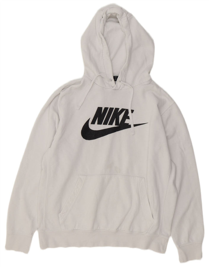 Nike grafisk hættetrøje til mænd, stor hvid bomuld