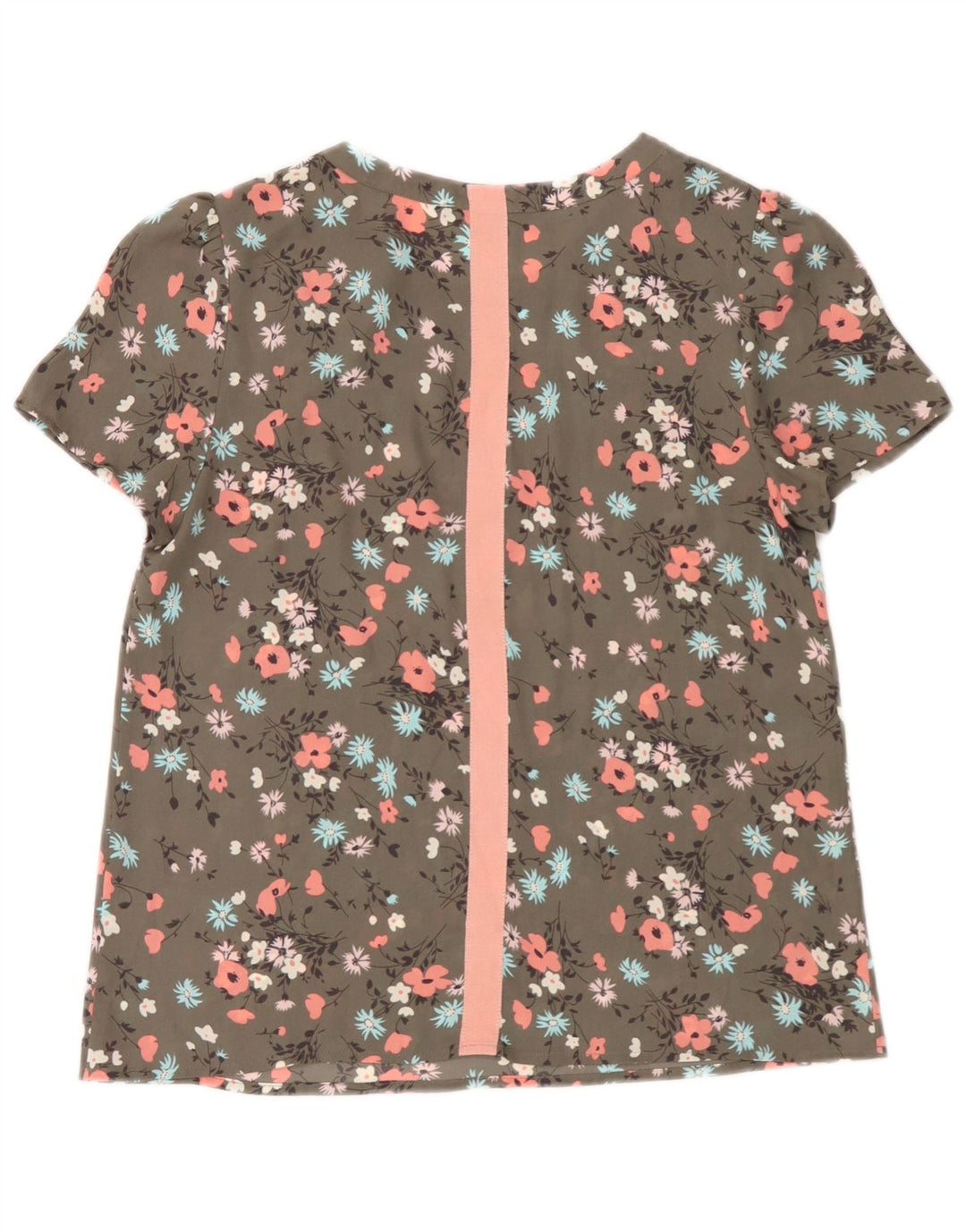 Oasis Dame Bluse Top UK 10 Small Green Floral