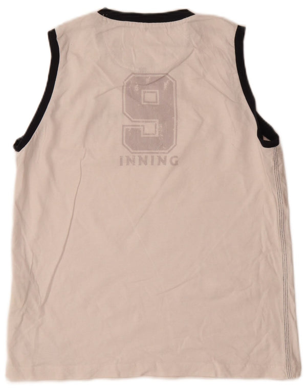 Champion Boys Grafisk Vest Top 13-14 år XL Hvid Colourblock Bomuld