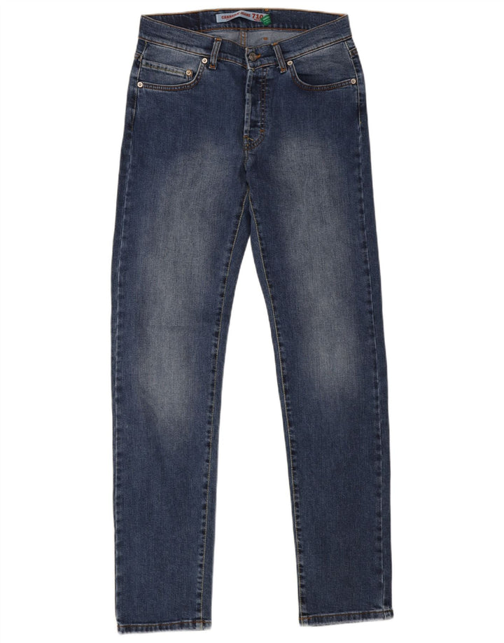Carrera Mens 710 Regular Fit Slim Jeans W32 L33 Blå Bomuld