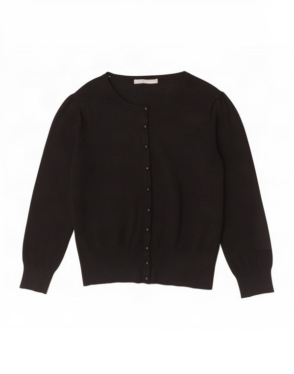 Marks & Spencer Dame Cardigan Sweater UK 18 XL Sort Viscose