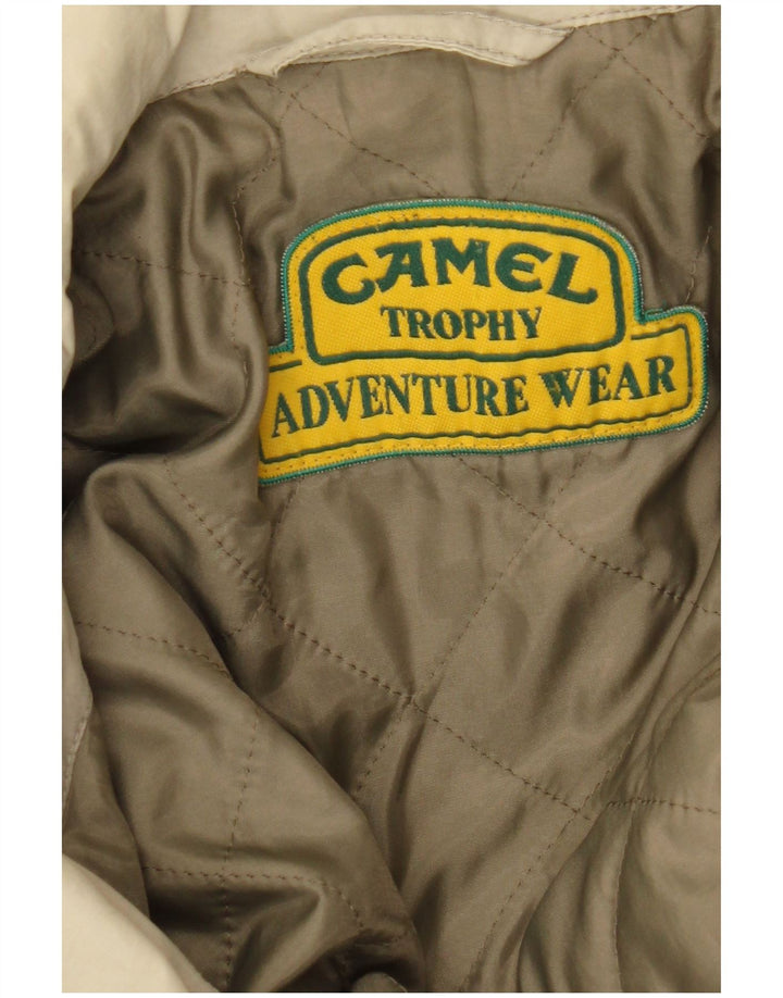 Camel Active Herre Hooded Windbreaker Jacket UK 48 4XL Beige Colourblock