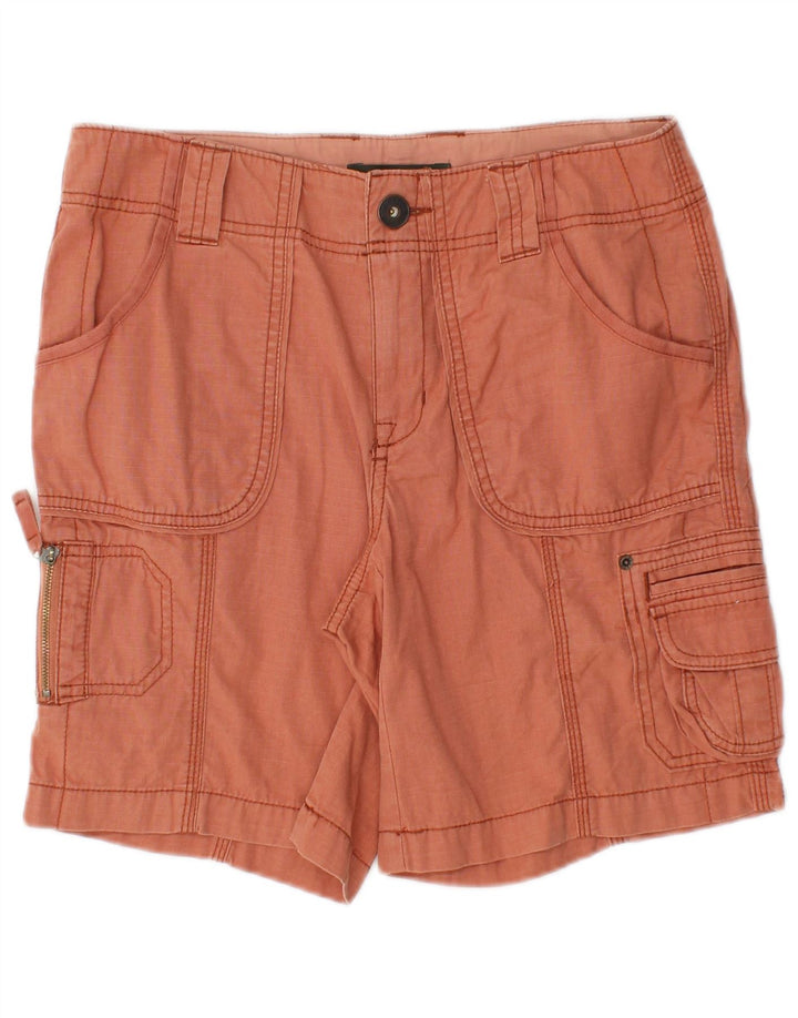 EDDIE BAUER Cargo Shorts til kvinder US 2 XS W28 Orange Bomuld