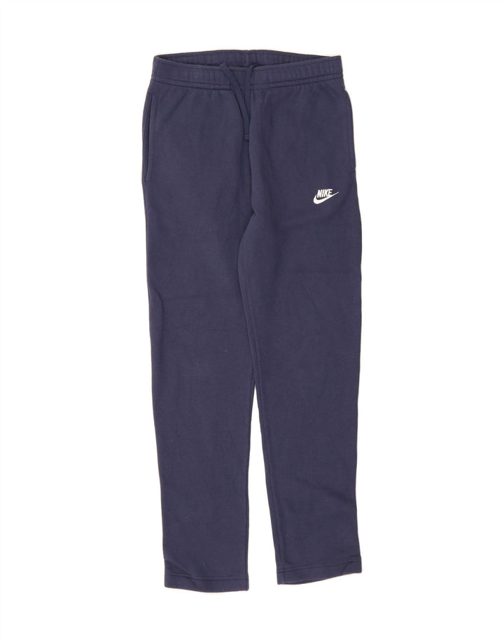 NIKE Womens Tracksuit Trousers UK 10 Small Navy Blue Cotton Vintage Nike and Second-Hand Nike from Messina Hembry 
