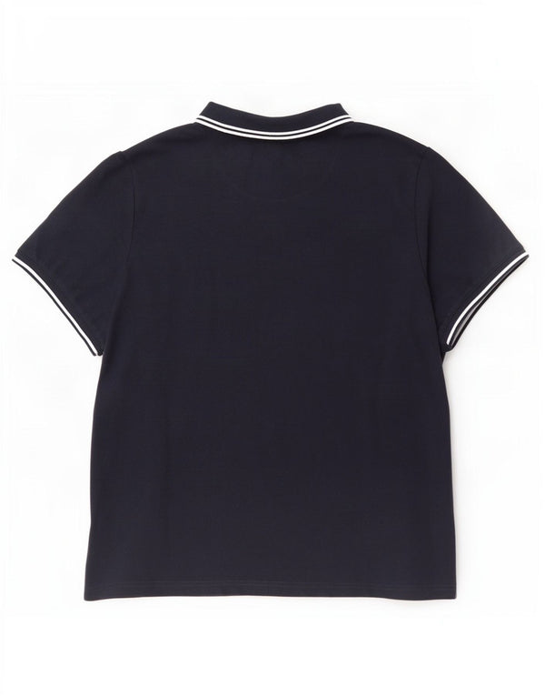 Pretty Green Polo Shirt til mænd 2XL marineblå stribet polyester