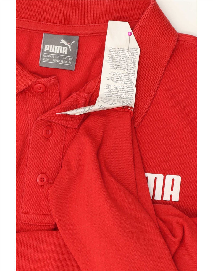 Puma herre poloshirt Medium rød bomuld