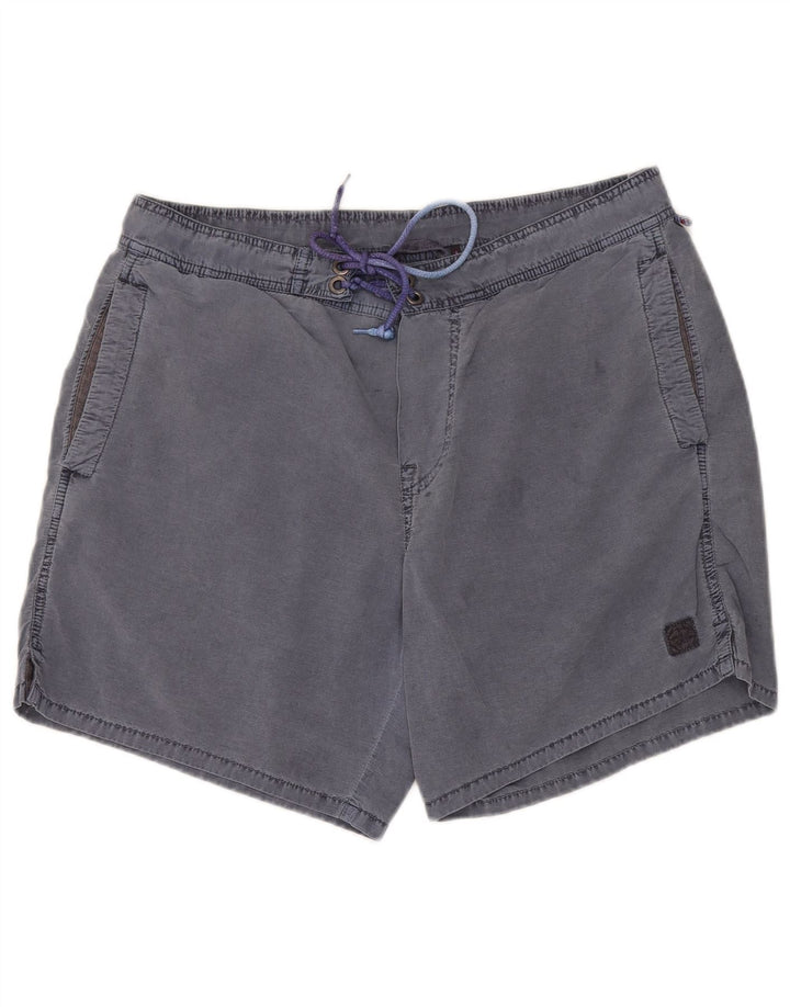 Murphy & Nye Herre Casual Shorts W38 XL Blå Bomuld
