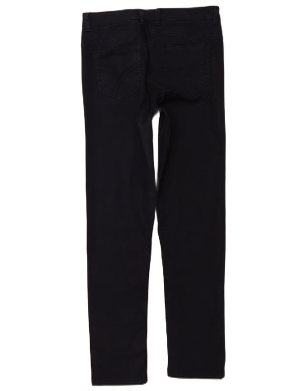 DACK'S Womens Slim Fit Casual Trousers IT 42 Medium W30 L29 Navy Blue