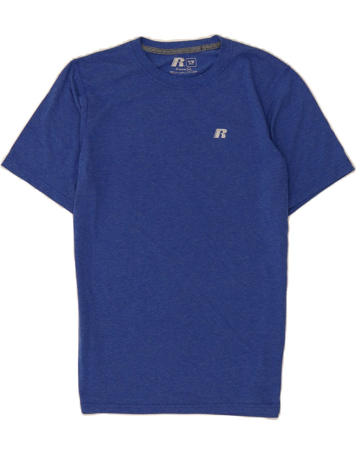 RUSSELL ATHLETIC Mens T-Shirt Top Medium Blue Polyester Vintage Russell Athletic and Second-Hand Russell Athletic from Messina Hembry 