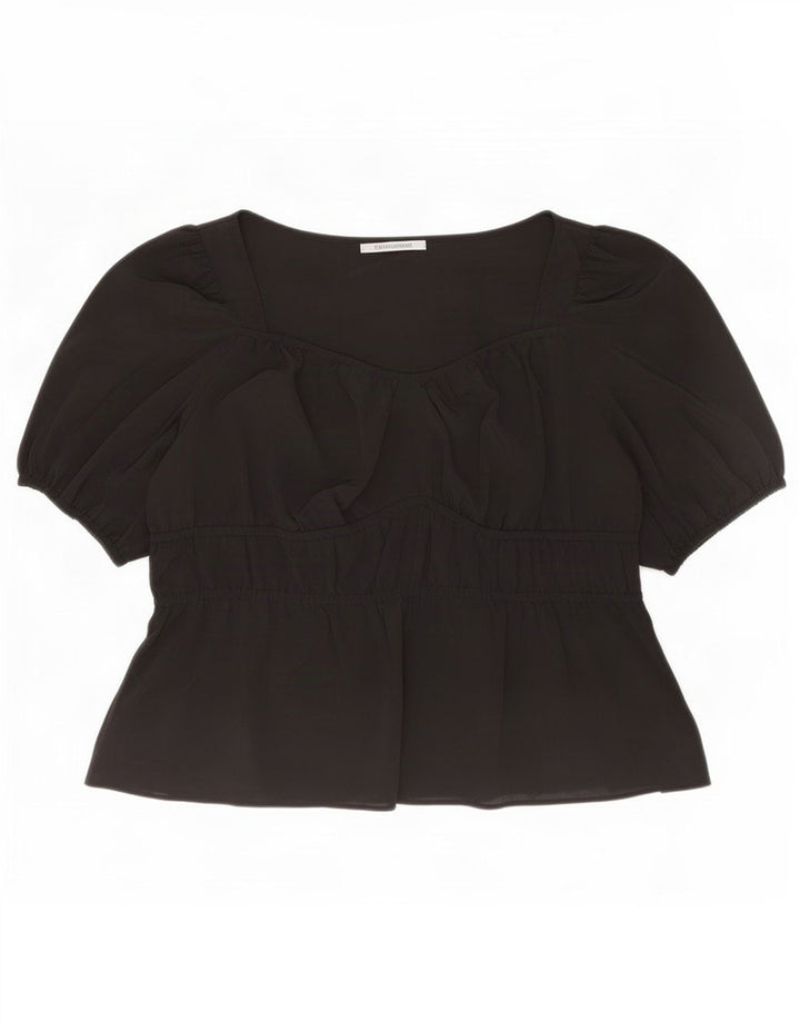Marks & Spencer Damebluse Top UK 22 3XL Sort Polyester