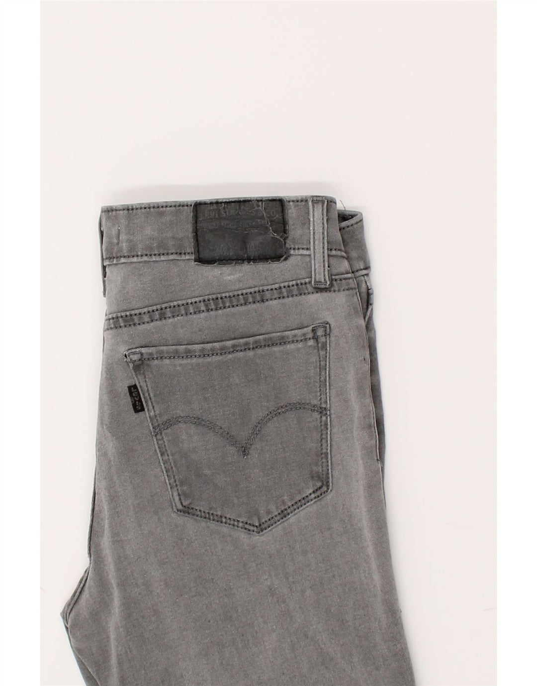 LEVI'S Womens 711 Skinny Jeans W27 L29 Grey Cotton Vintage Levi's and Second-Hand Levi's from Messina Hembry 