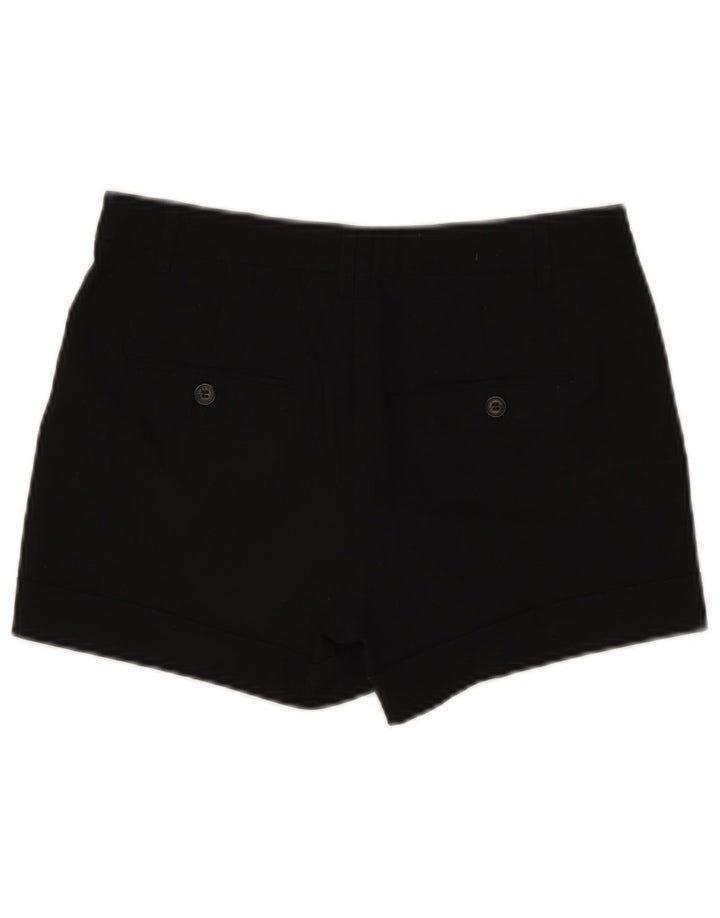 Zara Chino Shorts Små W26 sort polyester til kvinder