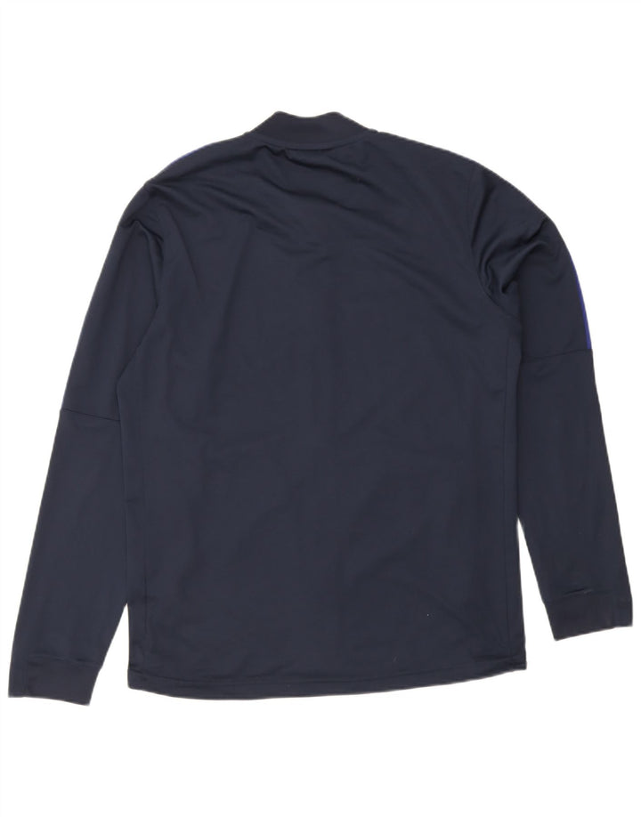 Nike Herre Dri Fit træningsdragt Topjakke Stor Marineblå Polyester Sports