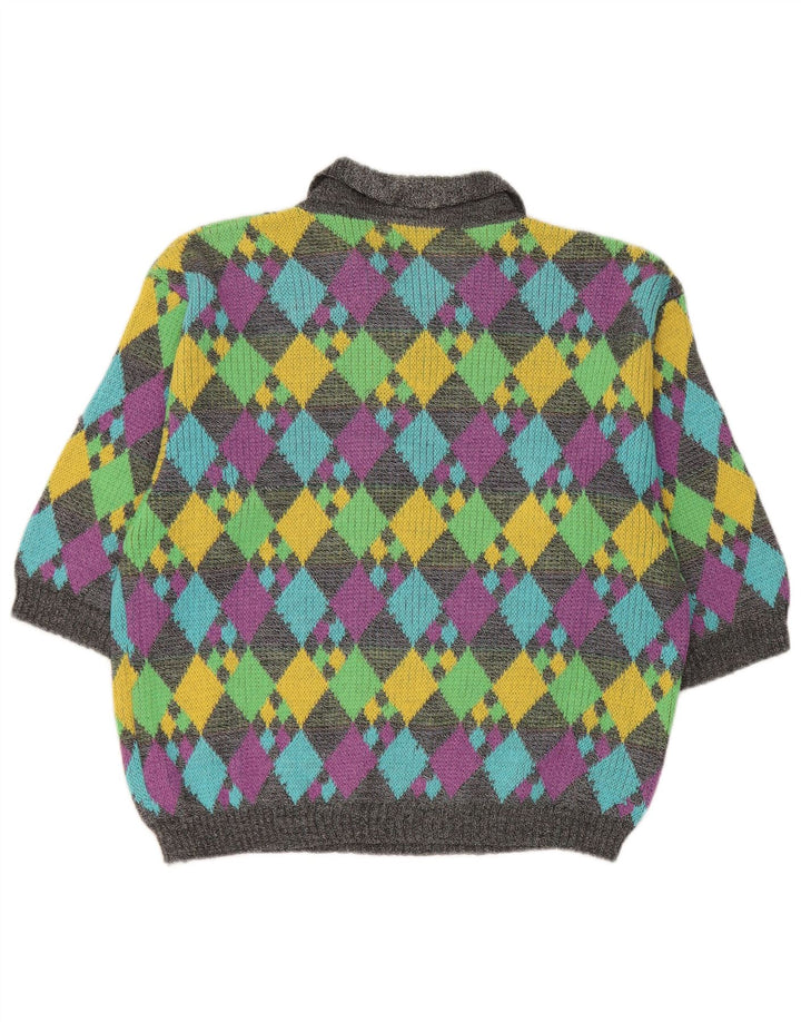 Piazza Dame Polo Neck Jumper Sweater UK 14 Medium Flerfarvet