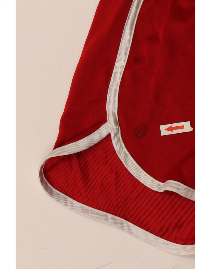 Russell Athletic Womens Sports Shorts UK 10 Small Red Polyester