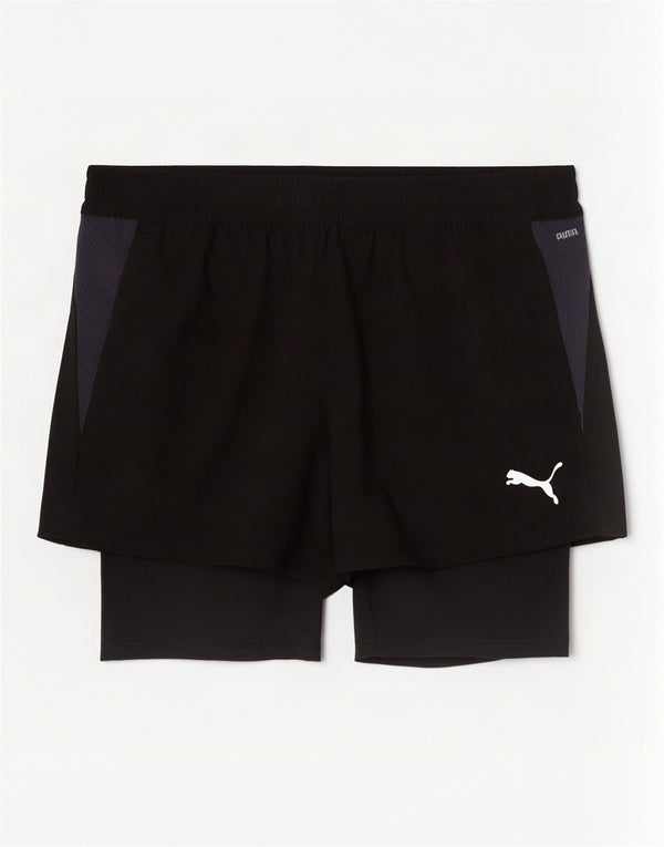 Puma Sportshorts til mænd Small Black Colourblock Polyester