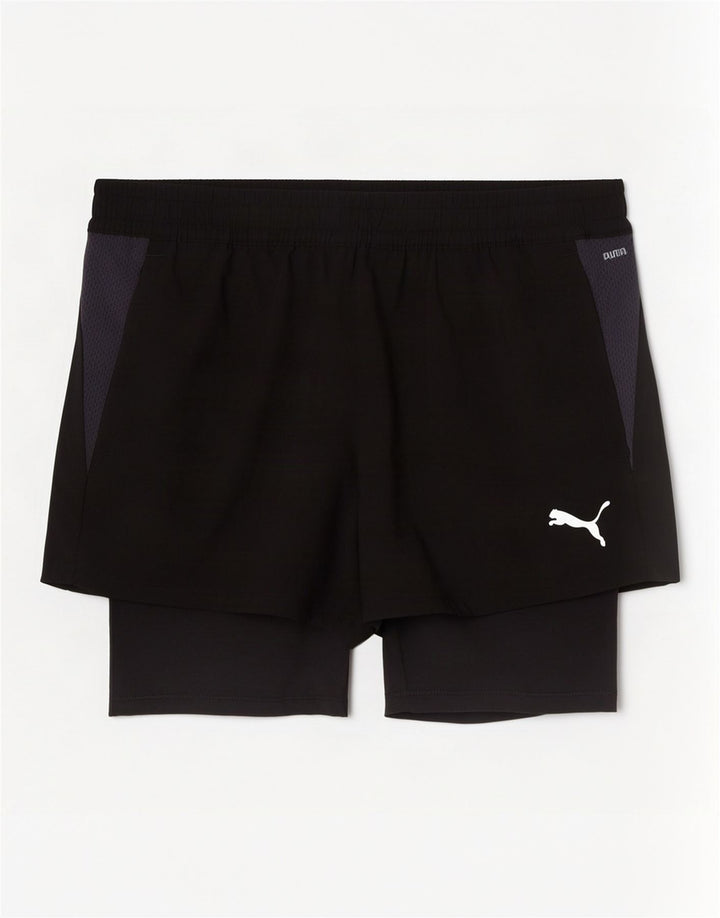 Puma Sportshorts til mænd Small Black Colourblock Polyester