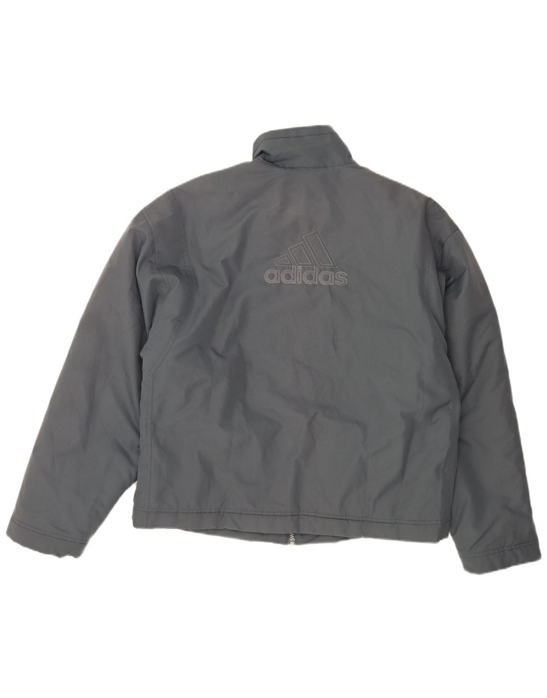 Adidas Herre Graphic Loose Fit Windbreaker Jacket UK 40/42 Medium Grey