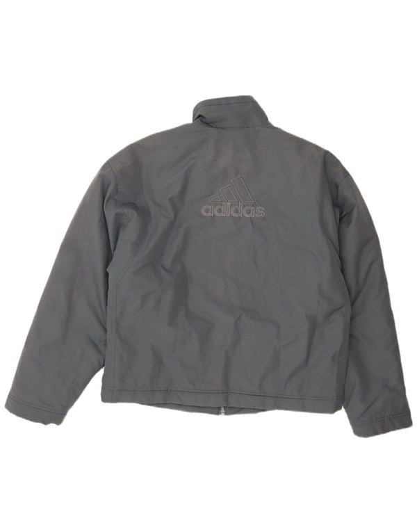 Adidas Herre Graphic Loose Fit Windbreaker Jacket UK 40/42 Medium Grey
