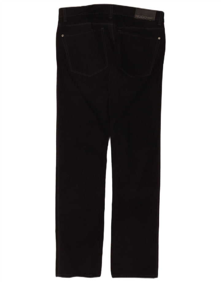 Hugo Boss lige jeans til kvinder W30 L32 sort bomuld
