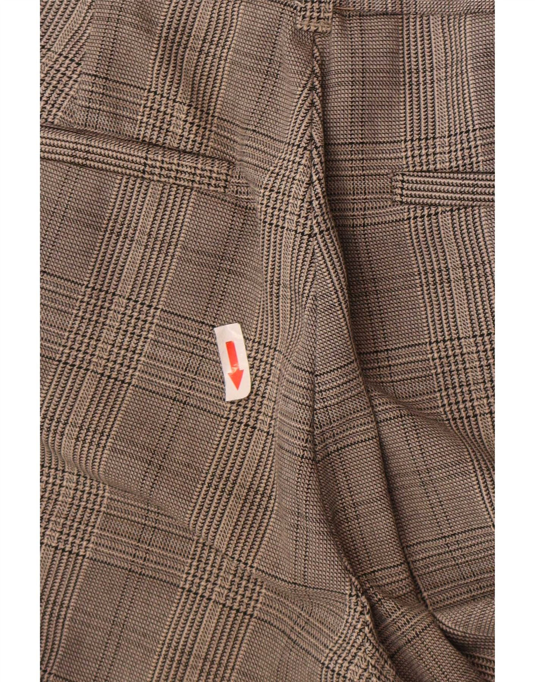 Zara Dame Slim Chino Bukser Small W26 L25 Grå ternet